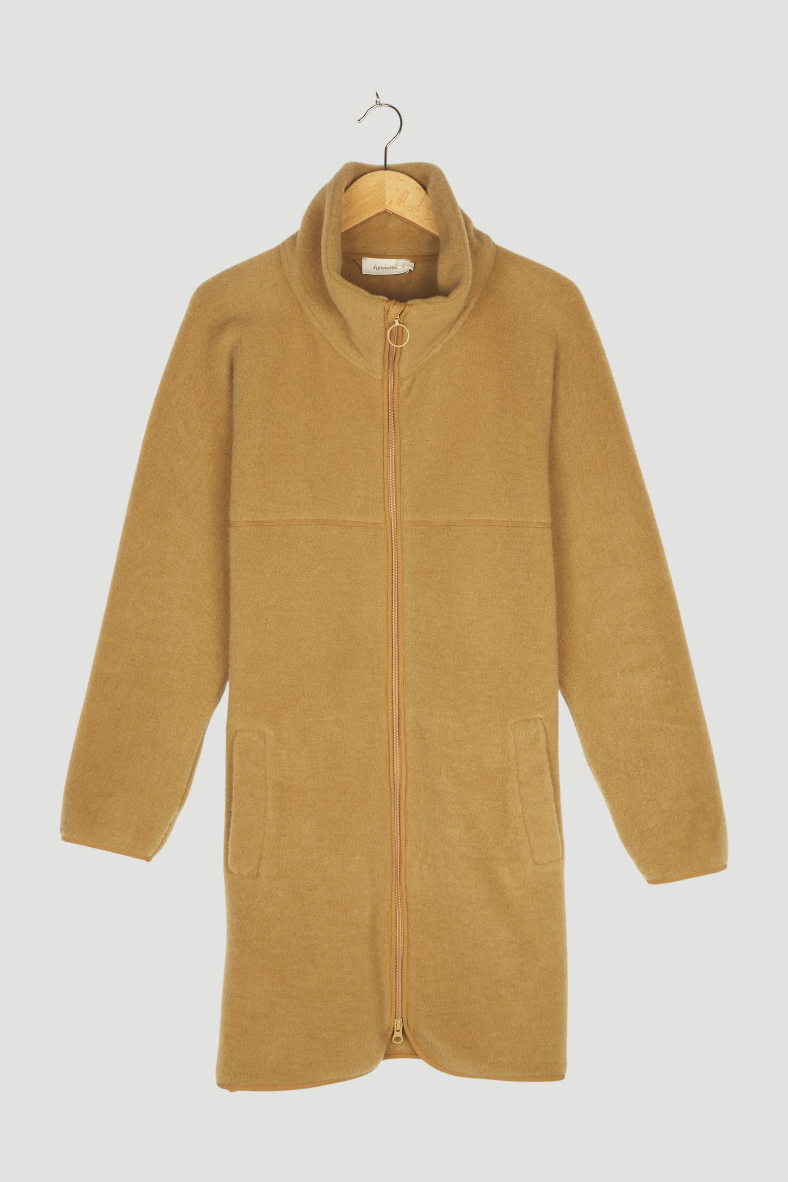 Secondhand Wollfleece Mantel aus reiner Bio-Merinowolle - Image 4