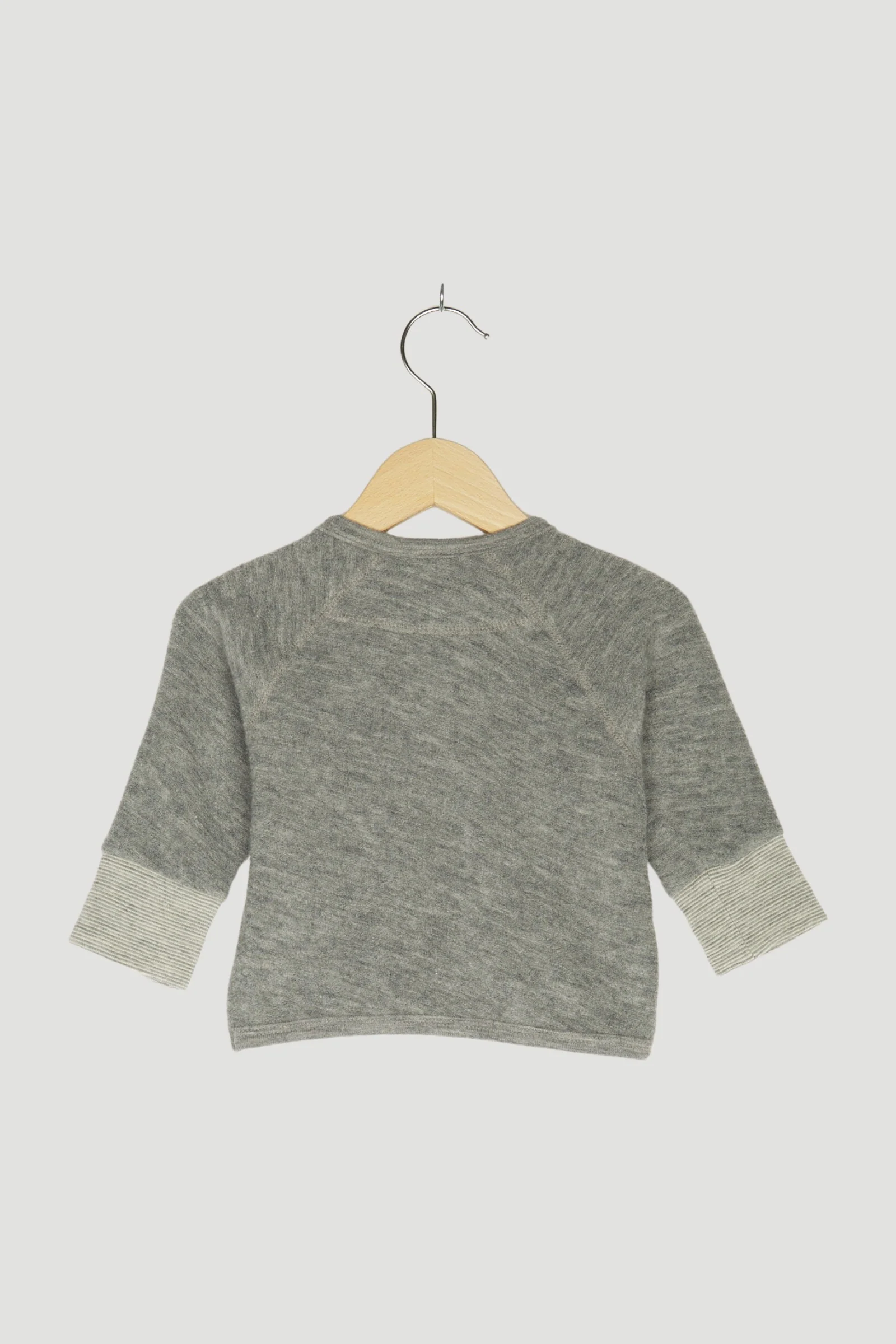 Secondhand Wollfrottee Jacke aus reiner Bio-Merinowolle - Image 2