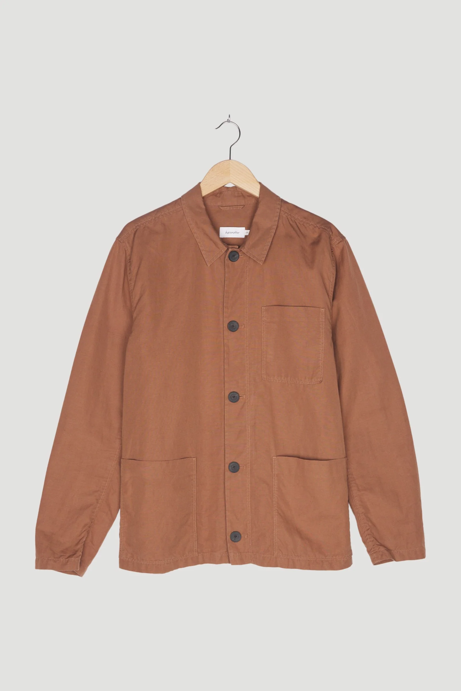 Secondhand Workwear-Jacke aus Bio-Baumwolle mit Leinen